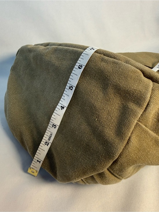 Convertible Canvas Backpack Sling Bag Khaki Brown Utility Travel